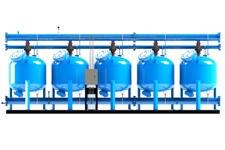 五罐并聯全自動淺層沙過濾器